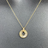 1/20 CT. T.W. Diamond Necklace in 18K Yellow Gold