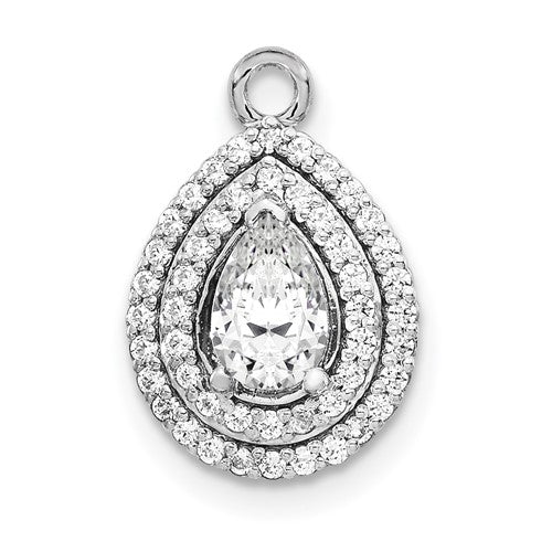 14k-white-gold-1-4ct-teardrop-semi-mount-vs-diamond-pendant-SolomonJeweler-Wichita-KS-CustomJewelry