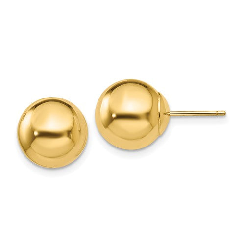 14k-polished-10mm-ball-post-earrings-SolomonJeweler-Wichita-KS-CustomJewelry