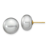 14k-11-12mm-grey-button-fw-cultured-pearl-stud-post-earrings-SolomonJeweler-Wichita-KS-CustomJewelry