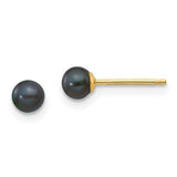 14k-3-4mm-black-round-freshwater-cultured-pearl-stud-post-earrings-SolomonJeweler-Wichita-KS-CustomJewelry