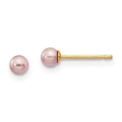 14k-3-4mm-purple-round-freshwater-cultured-pearl-stud-post-earrings-SolomonJeweler-Wichita-KS-CustomJewelry