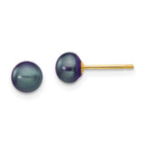 14k-5-6mm-black-button-fw-cultured-pearl-stud-post-earrings-SolomonJeweler-Wichita-KS-CustomJewelry