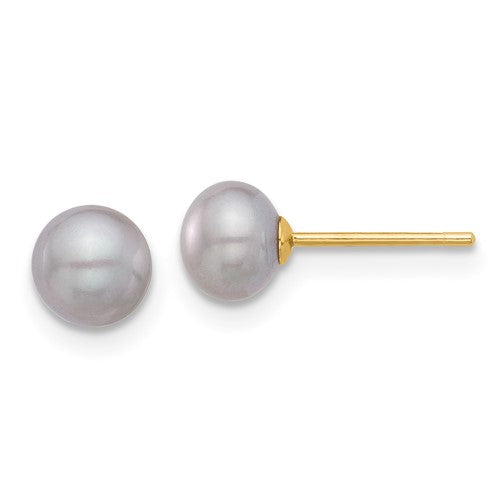 14k-5-6mm-grey-button-fw-cultured-pearl-stud-post-earrings-SolomonJeweler-Wichita-KS-CustomJewelry