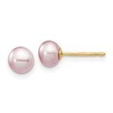 14k-5-6mm-purple-button-freshwater-cultured-pearl-stud-post-earrings-SolomonJeweler-Wichita-KS-CustomJewelry