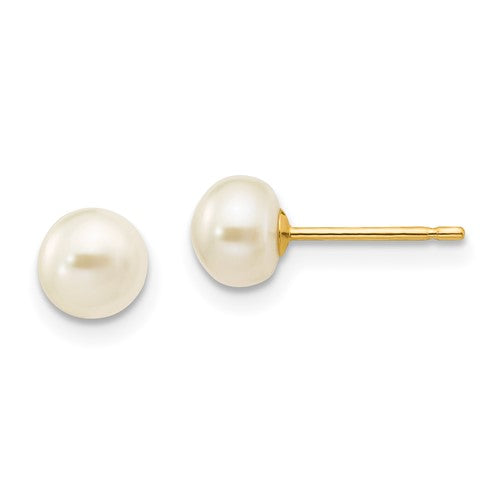 14k-5-6mm-white-button-freshwater-cultured-pearl-stud-post-earrings-SolomonJeweler-Wichita-KS-CustomJewelry