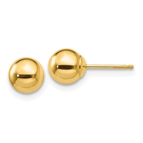 14k-polished-6mm-ball-post-earrings-SolomonJeweler-Wichita-KS-CustomJewelry