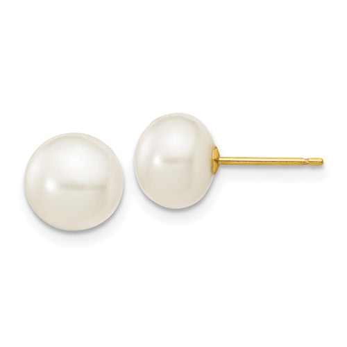 14k-7-8mm-white-button-freshwater-cultured-pearl-stud-post-earrings-SolomonJeweler-Wichita-KS-CustomJewelry