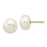 14k-8-9mm-white-button-freshwater-cultured-pearl-stud-post-earrings-SolomonJeweler-Wichita-KS-CustomJewelry
