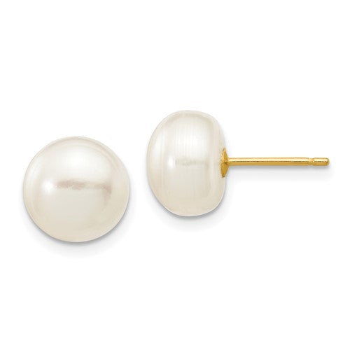 14k-8-9mm-white-button-freshwater-cultured-pearl-stud-post-earrings-SolomonJeweler-Wichita-KS-CustomJewelry