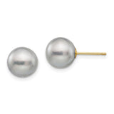 14k-9-10mm-grey-round-freshwater-cultured-pearl-stud-post-earrings-SolomonJeweler-Wichita-KS-CustomJewelry