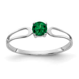14k white gold Mount St. Helens ring with 4mm width, showcasing detailed volcanic mountain design in jewelry image