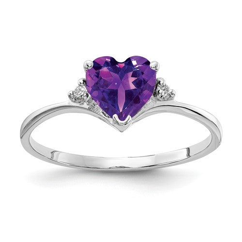 14k-white-gold-6mm-heart-amethyst-aa-diamond-ring-SolomonJeweler-Wichita-KS-CustomJewelry