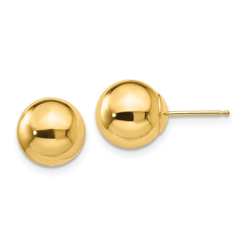 14k-polished-9mm-ball-post-earrings-SolomonJeweler-Wichita-KS-CustomJewelry