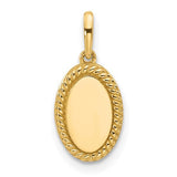 14k-polished-oval-with-rope-border-charm-SolomonJeweler-Wichita-KS-CustomJewelry