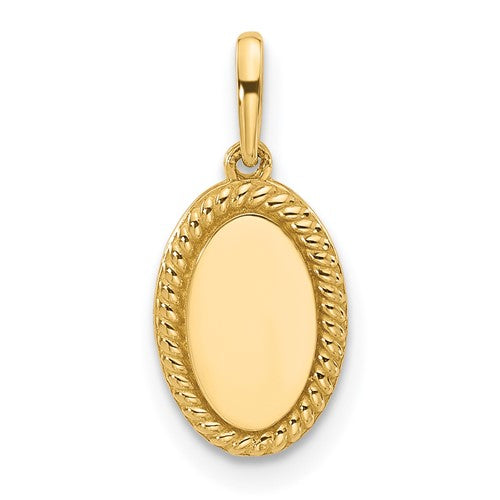 14k-polished-oval-with-rope-border-charm-SolomonJeweler-Wichita-KS-CustomJewelry