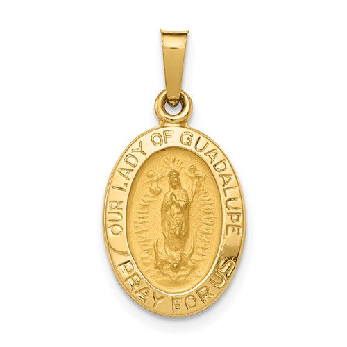 14k-hollow-our-lady-of-guadalupe-medal-charm-SolomonJeweler-Wichita-KS-CustomJewelry