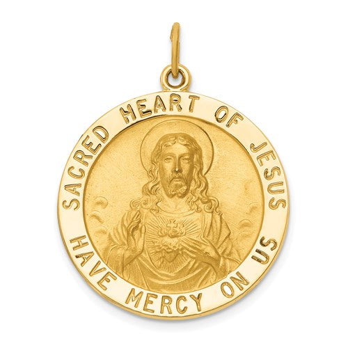 14k-sacred-heart-of-jesus-medal-pendant-SolomonJeweler-Wichita-KS-CustomJewelry