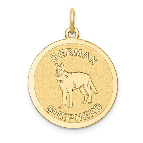 14k-german-shepherd-disc-charm-SolomonJeweler-Wichita-KS-CustomJewelry
