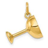14k-3d-champagne-glass-charm-SolomonJeweler-Wichita-KS-CustomJewelry