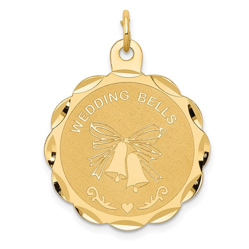 14k-wedding-bells-engraveable-disc-charm-SolomonJeweler-Wichita-KS-CustomJewelry
