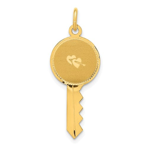 14k-polished-and-satin-hearts-flat-key-charm-SolomonJeweler-Wichita-KS-CustomJewelry