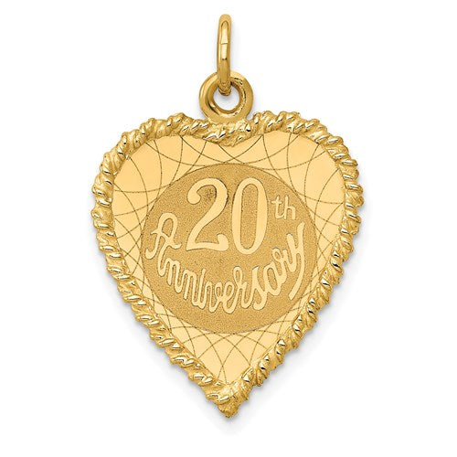 14k-happy-20th-anniversary-charm-SolomonJeweler-Wichita-KS-CustomJewelry