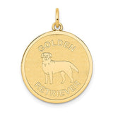 14k-golden-retriever-disc-charm-SolomonJeweler-Wichita-KS-CustomJewelry