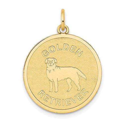 14k-golden-retriever-disc-charm-SolomonJeweler-Wichita-KS-CustomJewelry