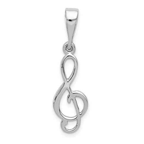 14k-white-gold-treble-clef-pendant-SolomonJeweler-Wichita-KS-CustomJewelry