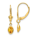 14k-6x4-oval-bezel-november-citrine-leverback-earrings-SolomonJeweler-Wichita-KS-CustomJewelry