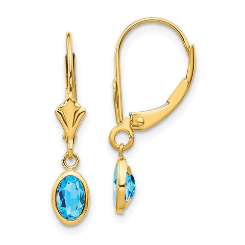 14k-6x4-oval-bezel-december-blue-topaz-leverback-earrings-SolomonJeweler-Wichita-KS-CustomJewelry