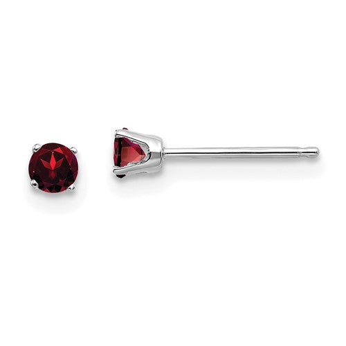 14k-white-gold-3mm-garnet-stud-earrings-SolomonJeweler-Wichita-KS-CustomJewelry
