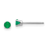 14k-white-gold-3mm-emerald-stud-earrings-SolomonJeweler-Wichita-KS-CustomJewelry