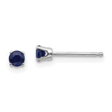 14k-white-gold-3mm-sapphire-stud-earrings-SolomonJeweler-Wichita-KS-CustomJewelry