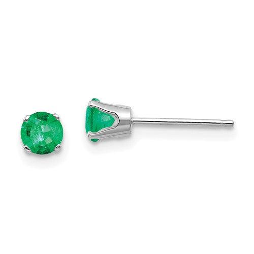 14k-white-gold-4mm-emerald-stud-earrings-SolomonJeweler-Wichita-KS-CustomJewelry