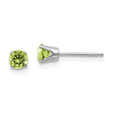 14k-white-gold-4mm-peridot-stud-earrings-SolomonJeweler-Wichita-KS-CustomJewelry