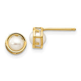 14k-4-5mm-bezel-fw-cultured-pearl-stud-earrings-SolomonJeweler-Wichita-KS-CustomJewelry
