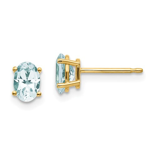 14k-6x4-oval-march-aquamarine-post-earrings-SolomonJeweler-Wichita-KS-CustomJewelry