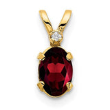 14k-diamond-garnet-birthstone-pendant-SolomonJeweler-Wichita-KS-CustomJewelry