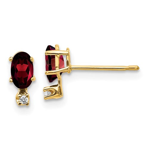 14k-diamond-garnet-birthstone-earrings-SolomonJeweler-Wichita-KS-CustomJewelry