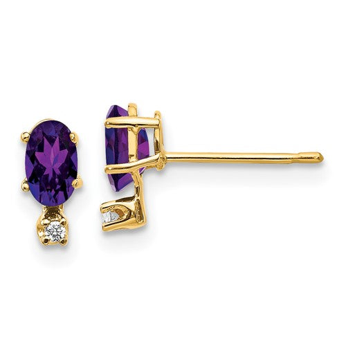 14k-diamond-amethyst-birthstone-earrings-SolomonJeweler-Wichita-KS-CustomJewelry