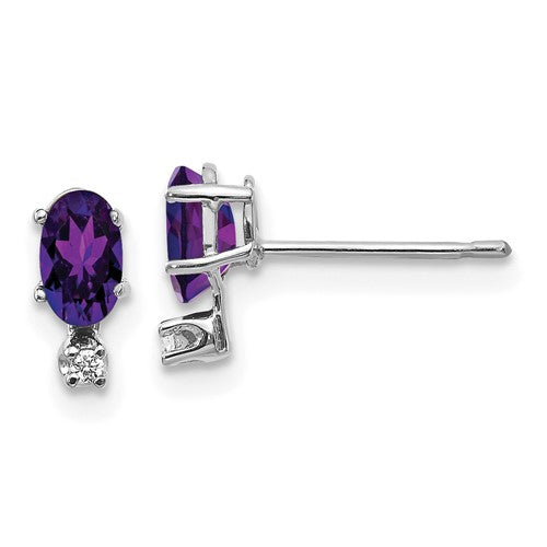 14k-white-gold-diamond-and-amethyst-birthstone-earrings-SolomonJeweler-Wichita-KS-CustomJewelry