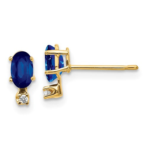 14k-diamond-sapphire-birthstone-earrings-SolomonJeweler-Wichita-KS-CustomJewelry