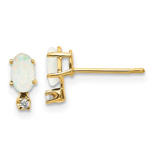 14k-diamond-opal-birthstone-earrings-SolomonJeweler-Wichita-KS-CustomJewelry