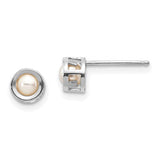 14k-white-gold-4mm-bezel-june-fw-cultured-pearl-post-earrings-SolomonJeweler-Wichita-KS-CustomJewelry