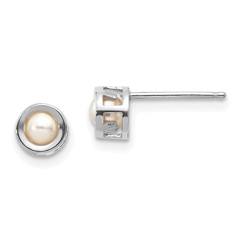 14k-white-gold-4mm-bezel-june-fw-cultured-pearl-post-earrings-SolomonJeweler-Wichita-KS-CustomJewelry