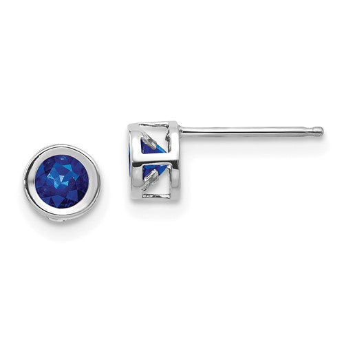 14k-white-gold-4mm-september-sapphire-earrings-SolomonJeweler-Wichita-KS-CustomJewelry