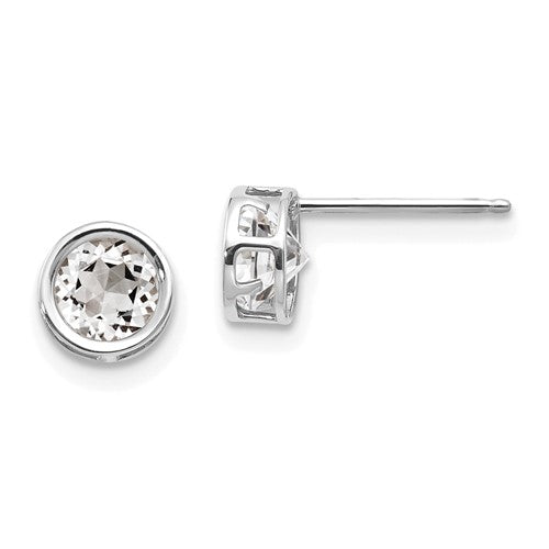 14k-white-gold-5mm-bezel-white-topaz-stud-earrings-SolomonJeweler-Wichita-KS-CustomJewelry