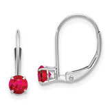 14k-white-gold-4mm-round-july-ruby-leverback-earrings-SolomonJeweler-Wichita-KS-CustomJewelry